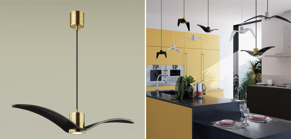 Подвесной светильник Seagull Scope Gold черный Подвесной светильник Seagull Scope Gold черный - Loft-Concept в Омске