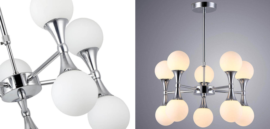 Люстра Ball Valley Chandelier Chromium 10 Люстра Ball Valley Chandelier Chromium 10 - Loft-Concept в Омске