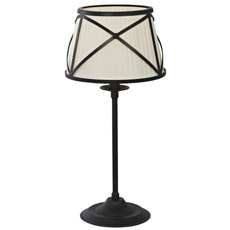 Настольная лампа с абажуром Provence Lampshade Light Brown Table Lamp Бежевый Коричневый в Омске | Loft Concept 