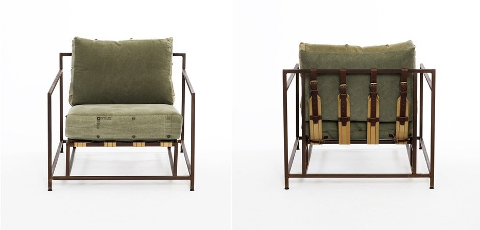 Кресло Inheritance Armchair Olive Military Fabric Кресло Inheritance Armchair Olive Military Fabric - Loft-Concept в Омске