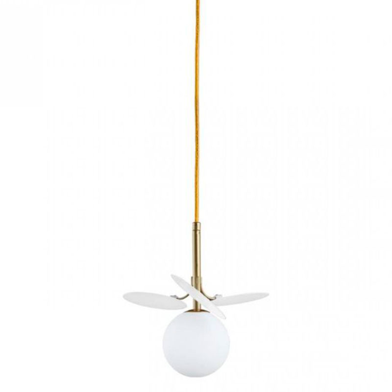 Подвесной светильник MATISSE Pendant One White Золотой Белый в Омске | Loft Concept 