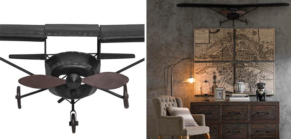 Самолет аксессуар на стену Самолет аксессуар на стену - Loft-Concept в Омске