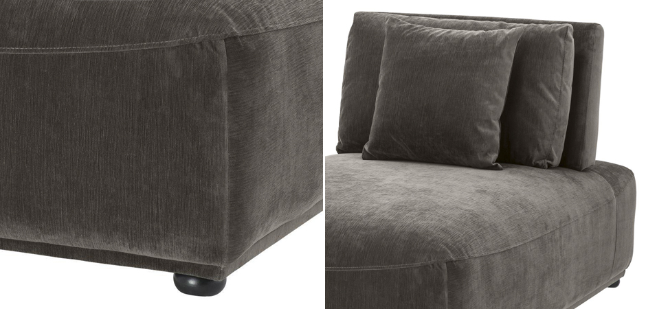 Кресло Eichholtz Chaise Longue Mondial Granite grey Кресло Eichholtz Chaise Longue Mondial Granite grey - Loft-Concept в Омске