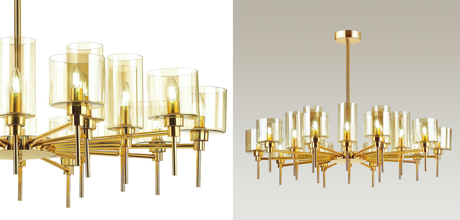 Люстра AXO Light Spillray Gold Lamps 20 Люстра AXO Light Spillray Gold Lamps 20 - Loft-Concept в Омске