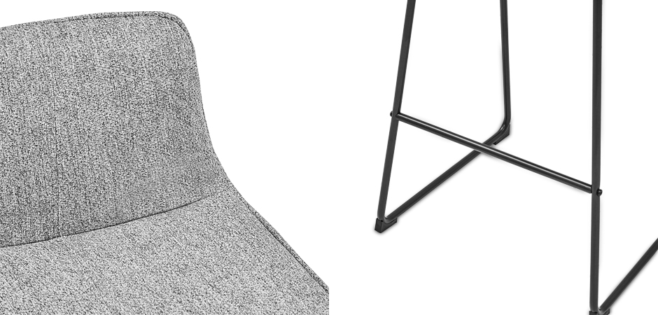 Барный стул Alonzo Bar Stool Gray Барный стул Alonzo Bar Stool Gray - Loft-Concept в Омске