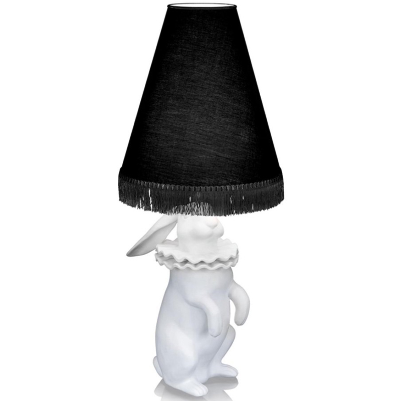 Настольная лампа Lamptable Rabbit Black Белый Черный в Омске | Loft Concept 