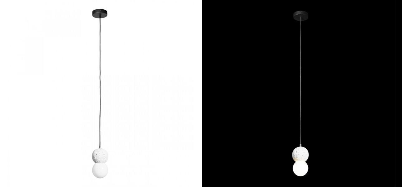 Светильник подвесной Sea foam White диаметр 10 - фото №1