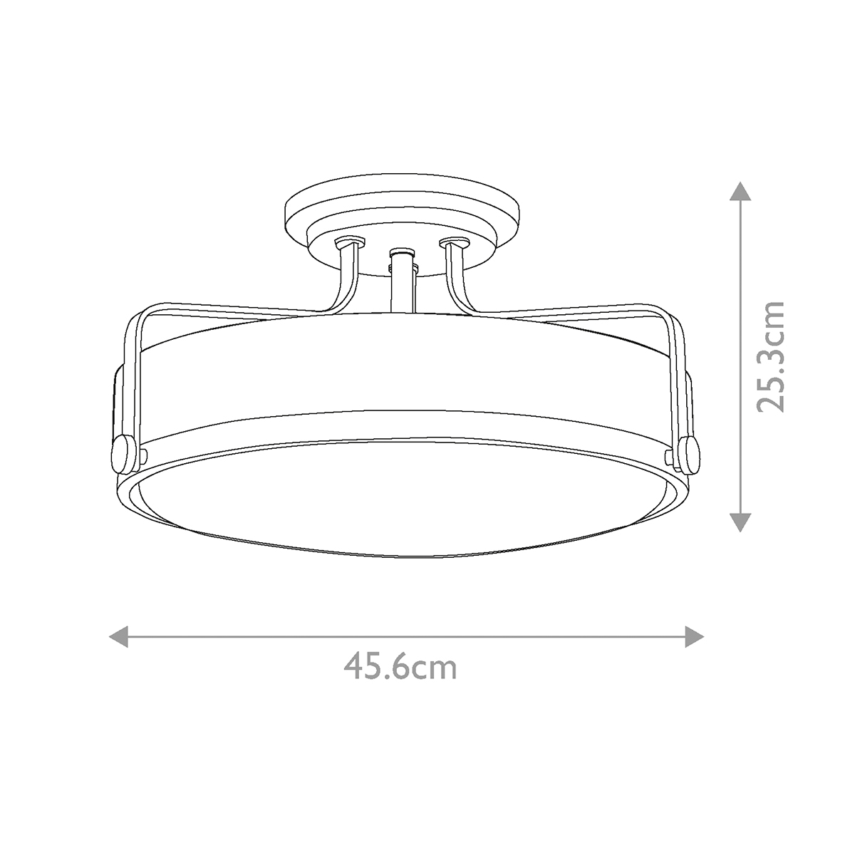 Потолочный светильник с круглым матовым белым плафоном Hinkley в Омске