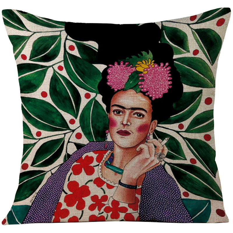 Декоративная подушка Frida Kahlo 13 Мульти в Омске | Loft Concept 