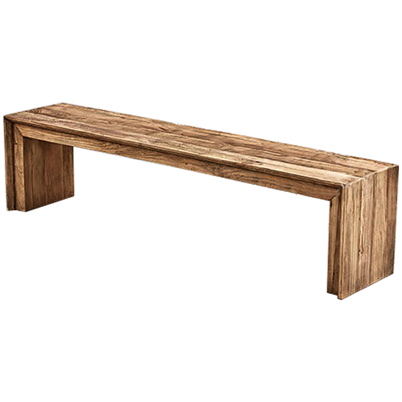 Скамья в стиле лофт Cline Wood Bench Древесина в Омске | Loft Concept 