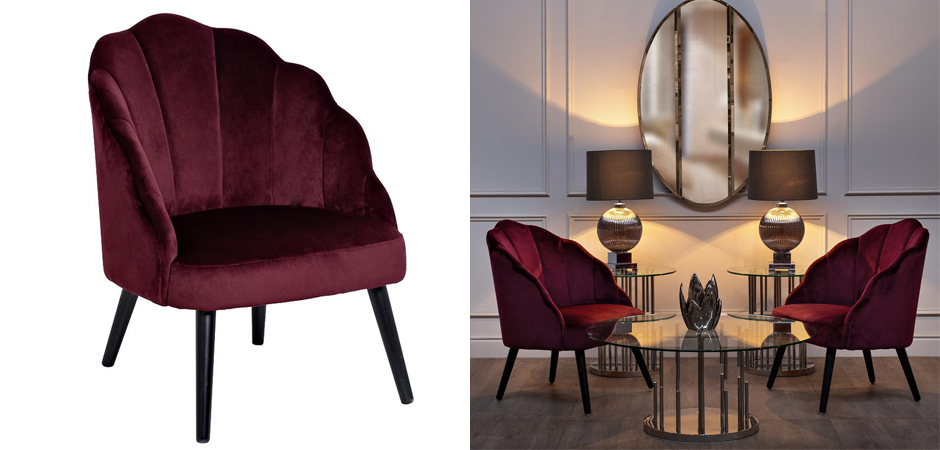 Кресло FolioFlower Armchair burgundy Кресло FolioFlower Armchair burgundy - Loft-Concept в Омске