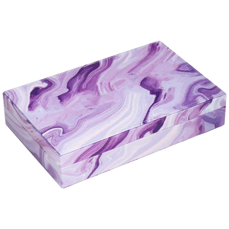 Шкатулка Marble Pattern Box violet Фиолетовый в Омске | Loft Concept 