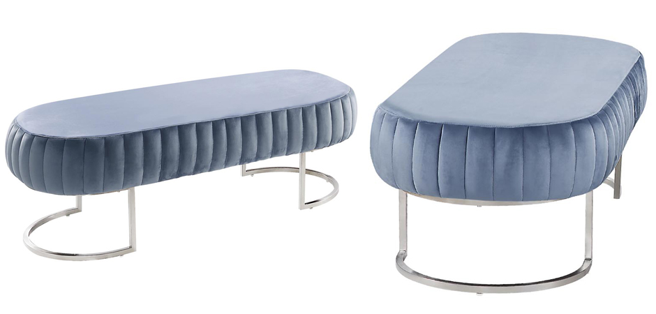 Банкетка Soft Blocks Blue Gray Банкетка Soft Blocks Blue Gray - Loft-Concept в Омске