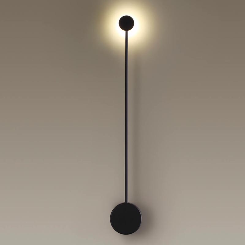 Бра Pin Wall Light Black 70 Черный в Омске | Loft Concept 