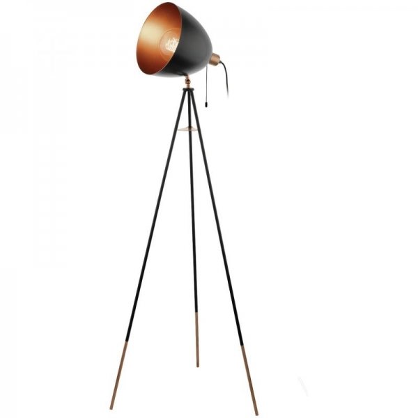 Напольный светильник Scopus Floor Lamp Черный Медь в Омске | Loft Concept 