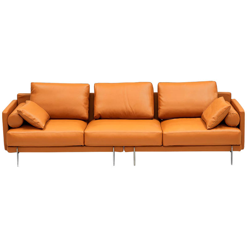 Диван Mosley Orange Sofa Оранжевый Оранжевый в Омске | Loft Concept 