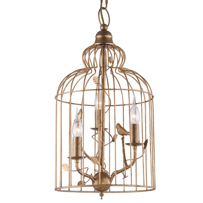 Люстры BIRDCAGE CHANDELIER copper Медь в Омске | Loft Concept 