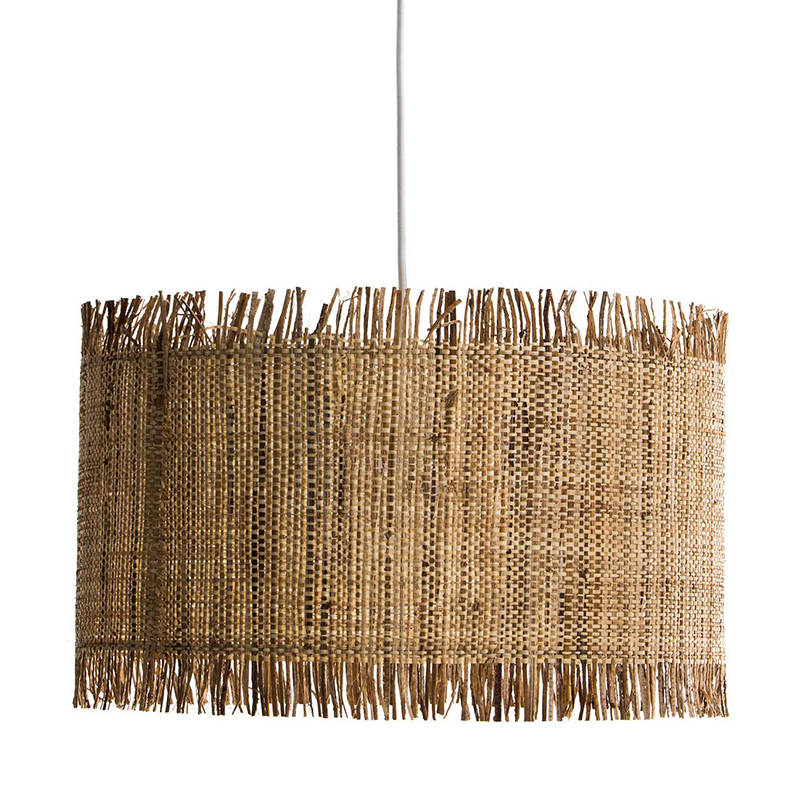 Подвесной светильник Wicker Raffia Hanging lamp Коричневый в Омске | Loft Concept 