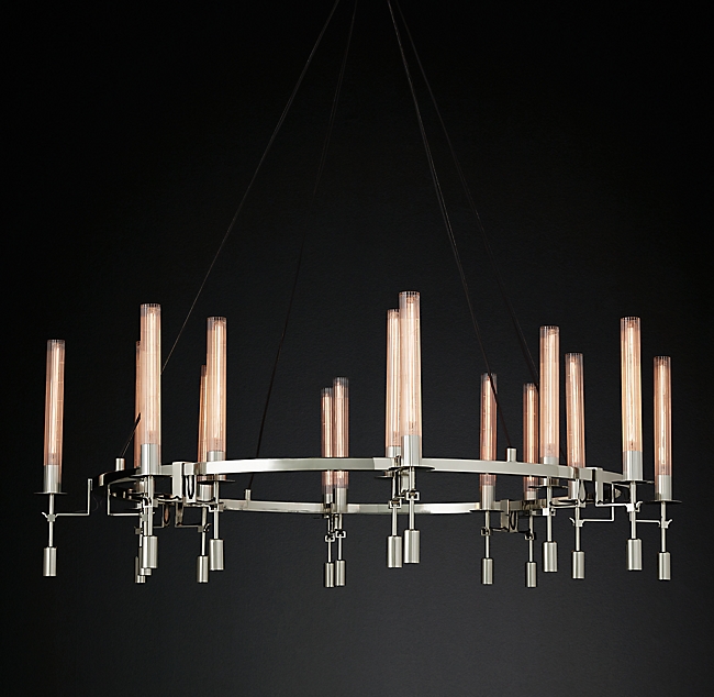 Люстра Restoration Hardware Fontanelle Chandelier nickel Никель Прозрачный Люстра Restoration Hardware Fontanelle Chandelier nickel Никель Прозрачный в Омске | Loft Concept