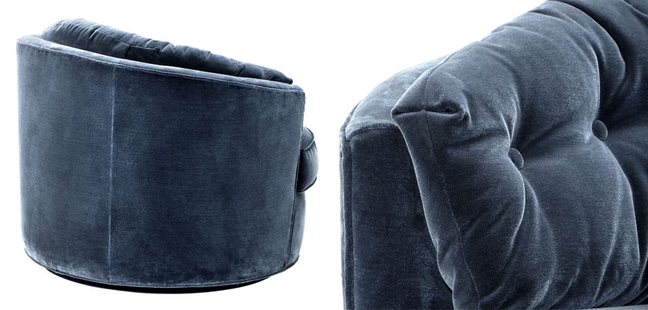 Кресло Eichholtz Chair Recla Blue Кресло Eichholtz Chair Recla Blue - Loft-Concept в Омске