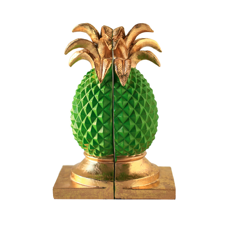 Держатель для книг Green Pineapple Book Holder Зеленый Золотой в Омске | Loft Concept 