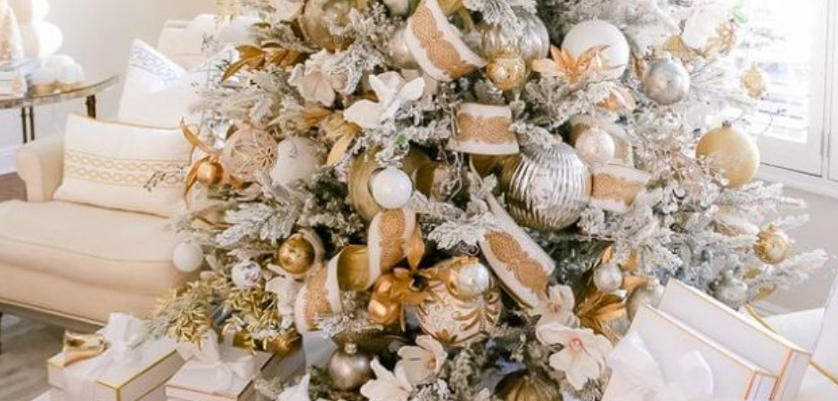 Дизайнерская Елка Премиум с Золотым Декором Christmas Tree Golden Tale - Loft-Concept в Омске