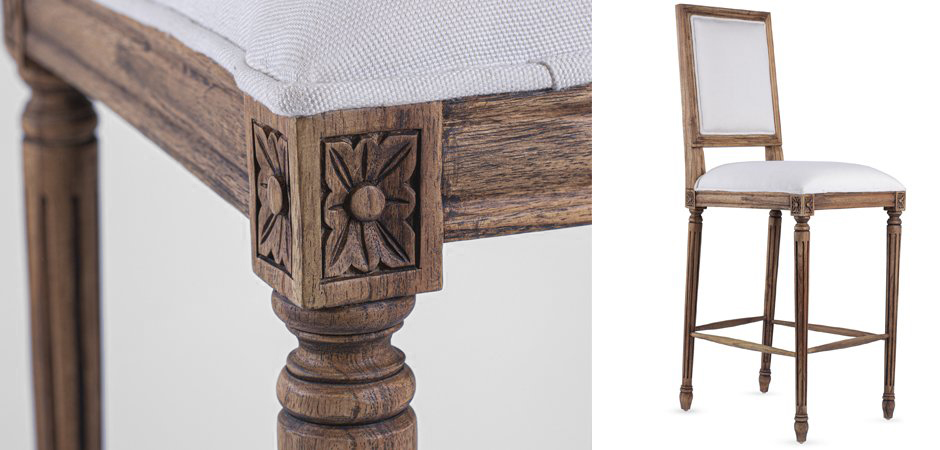 Барный стул JACOB bar stool Avory Linen Барный стул JACOB bar stool Avory Linen - Loft-Concept в Омске