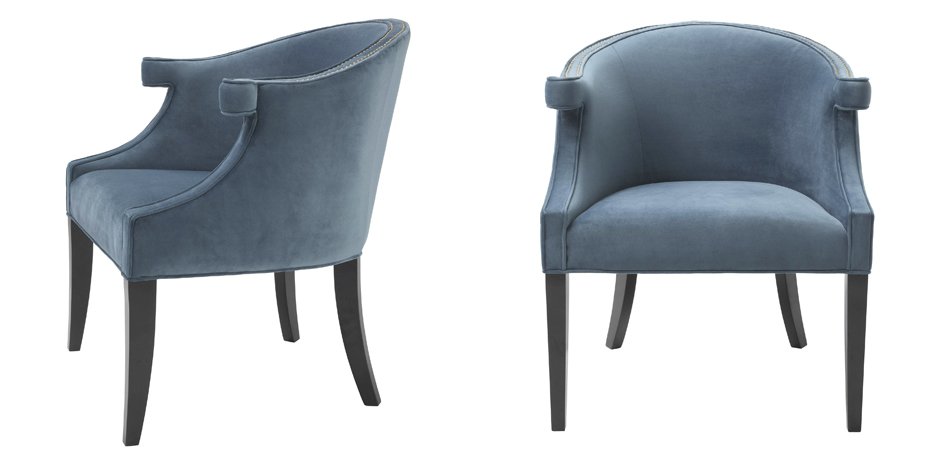 Кресло Eichholtz Chair Margaux blue Кресло Eichholtz Chair Margaux blue - Loft-Concept в Омске
