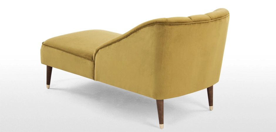 Кушетка Chaise Longue, Antique Gold Velvet Кушетка Chaise Longue, Antique Gold Velvet - Loft-Concept в Омске