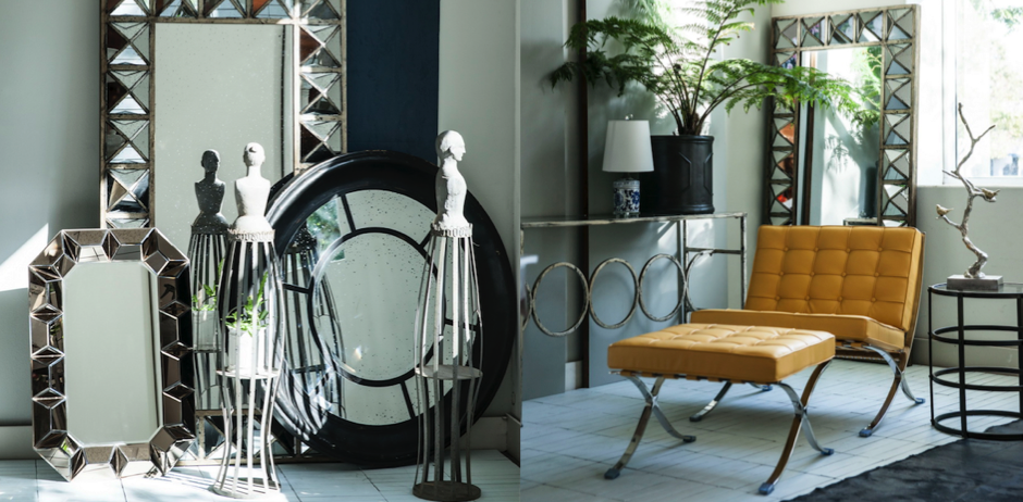 Зеркало настенное состаренное Patina Mirror Wood Зеркало настенное состаренное Patina Mirror Wood - Loft-Concept в Омске