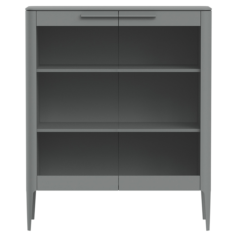 Витрина с 2-мя стеклянными дверцами и 3-мя полками Type высота 120 см  в Омске | Loft Concept 