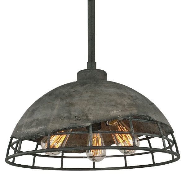 Подвесной светильник Stone industrial lamp 3 Серый (Gray) в Омске | Loft Concept 