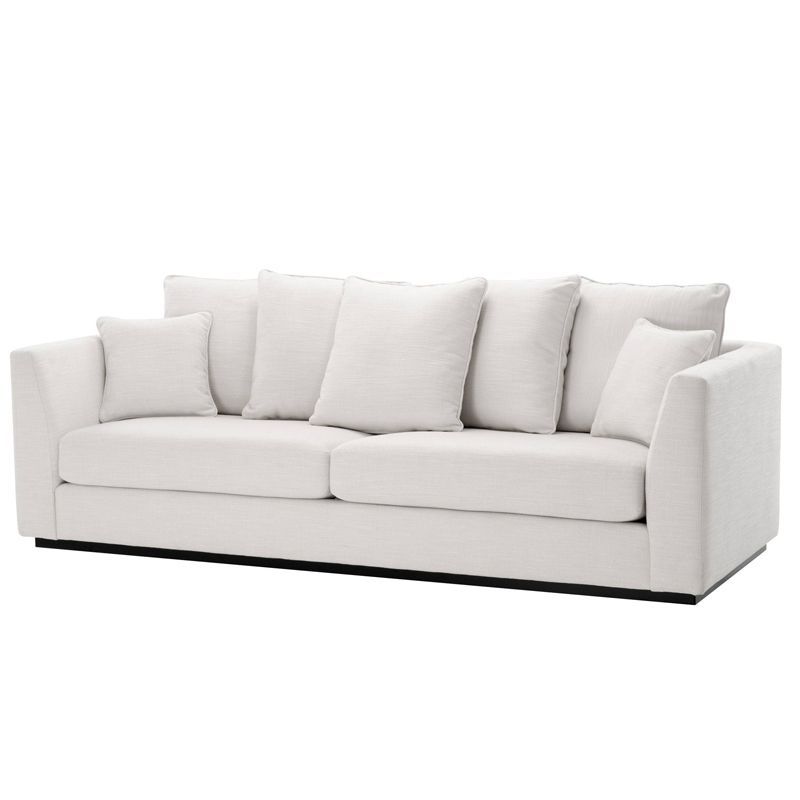 Диван Eichholtz Sofa Taylor white Белый Черный в Омске | Loft Concept 