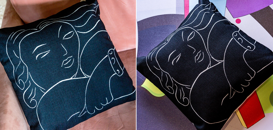 Декоративная подушка White Silhouette Pasiphae Pillow - Loft-Concept в Омске