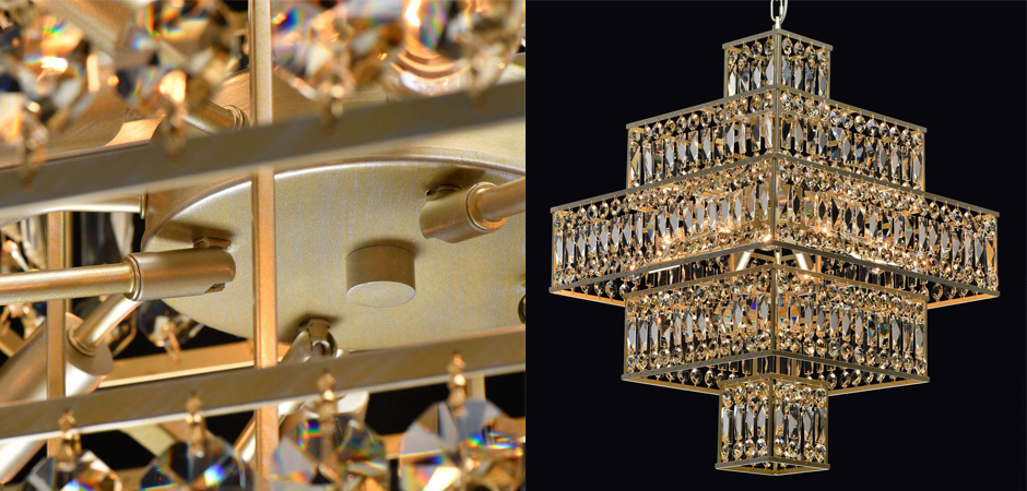 Люстра Crystal Inserts Lamp amber 16 Люстра Crystal Inserts Lamp amber 16 - Loft-Concept в Омске