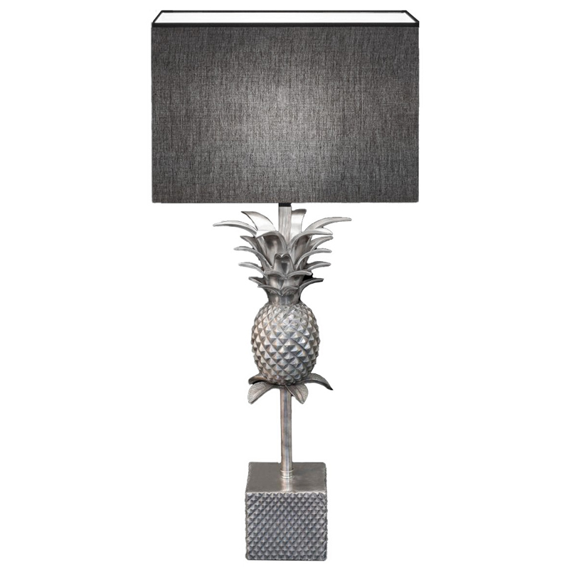 Настольная лампа LAMPTABLE PINEAPPLE STRAIGHT Gray Серый Серебряный в Омске | Loft Concept 