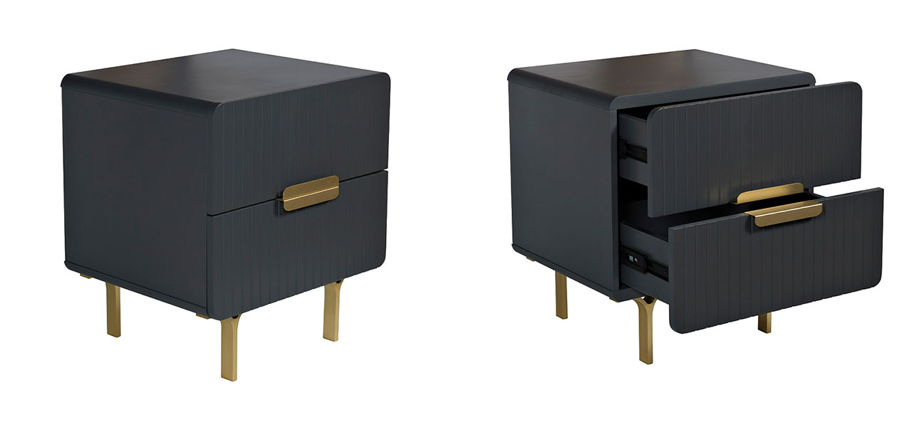 Тумбочка Stephanie с двумя ящиками - фото