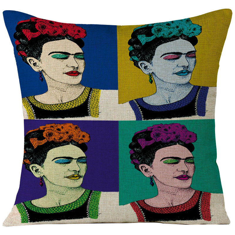 Декоративная подушка Frida Kahlo 12 Мульти в Омске | Loft Concept 