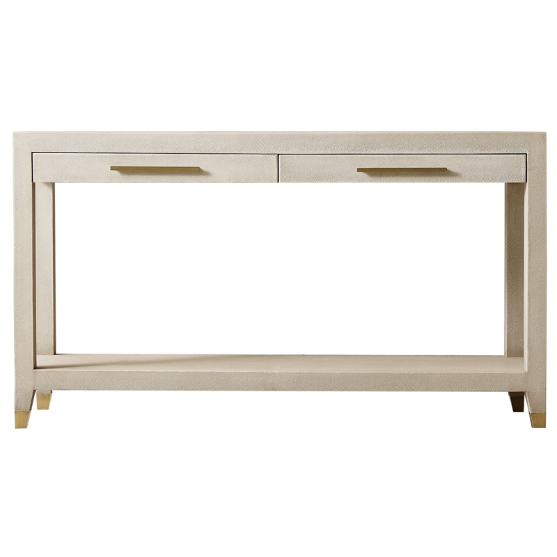 Charles Stingray Texture Console Ivory Консоль скат Золотой ivory ( слоновая кость ) в Омске | Loft Concept 