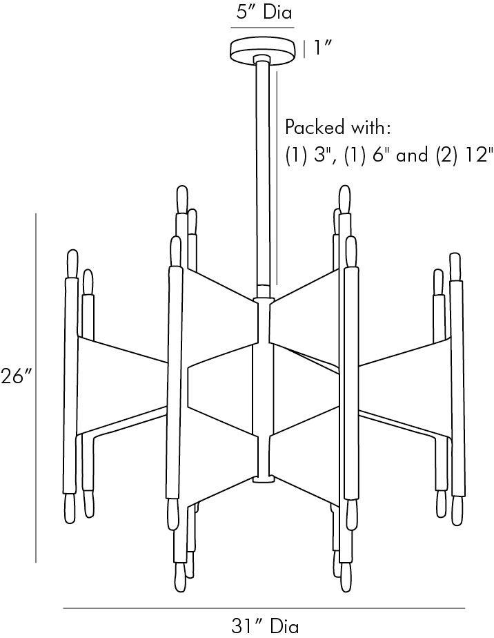 Люстра Arteriors DESKINS CHANDELIER в Омске