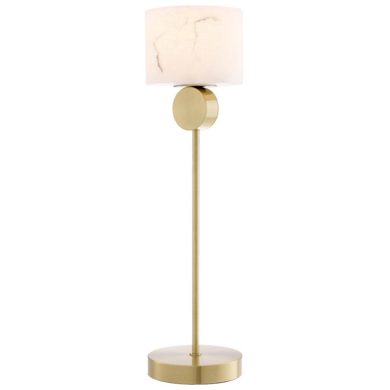 Настольная лампа Eichholtz Table Lamp Etruscan Латунь Белый в Омске | Loft Concept 