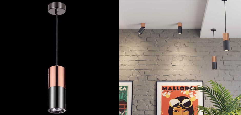 Подвесной светильник Modern Illumination Black & Copper Подвесной светильник Modern Illumination Black & Copper - Loft-Concept в Омске