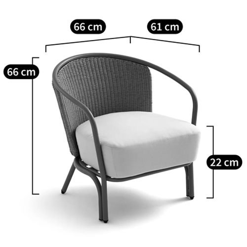 Садовое кресло с каркасом из стали Kenneth Chair в Омске