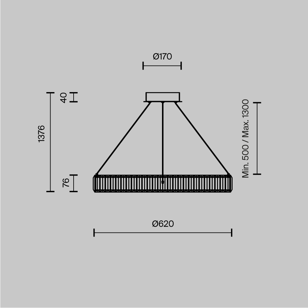 Люстра подвесная Krone 3000К 36Вт в Омске