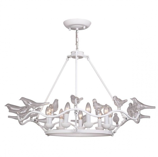 Люстра Dove Chandelier Glass Bird White Белый в Омске | Loft Concept 