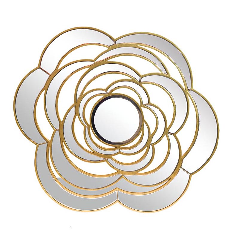 Зеркало Mirrored Flower Gold Золотой Зеркало Mirrored Flower Gold Золотой в Омске | Loft Concept
