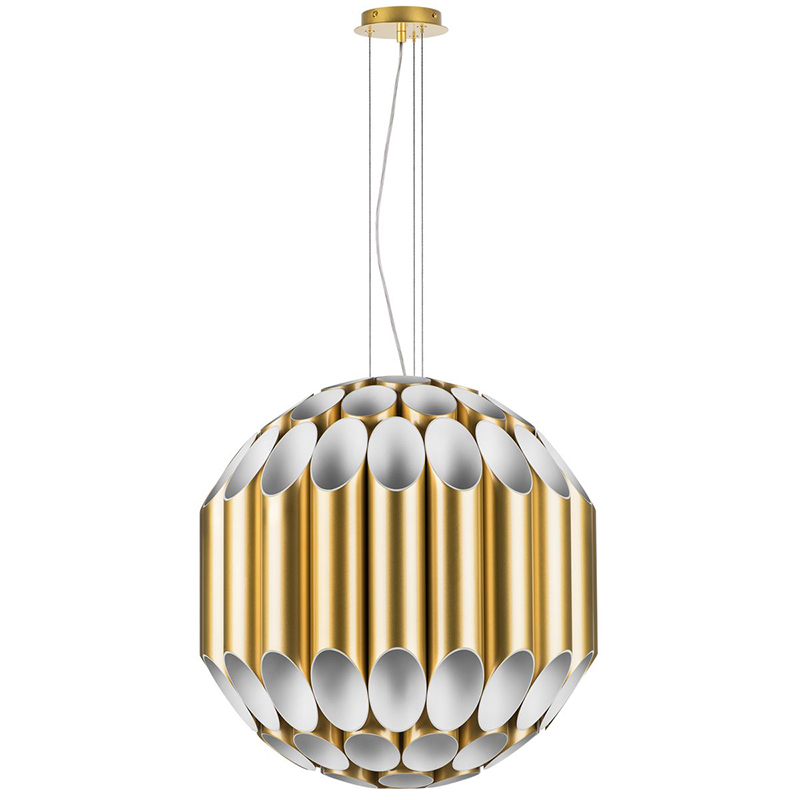 Люстра Garbi Gold Pipe Organ Chandelier 80 Золотой Белый в Омске | Loft Concept 