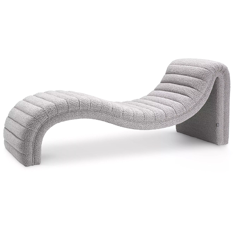 Кушетка Eichholtz Chaise Longue Pioneer Серый в Омске | Loft Concept 