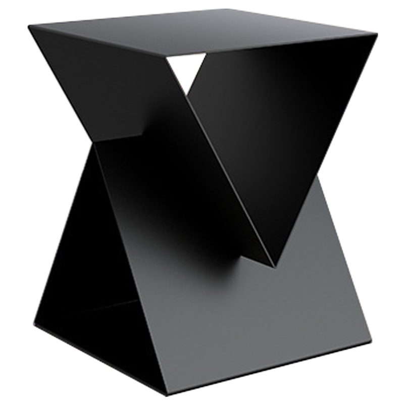 Приставной стол Two Triangles Black Side Table Черный в Омске | Loft Concept 