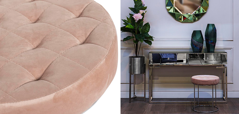 Пуф Rhombus Velours Pink Пуф Rhombus Velours Pink - Loft-Concept в Омске
